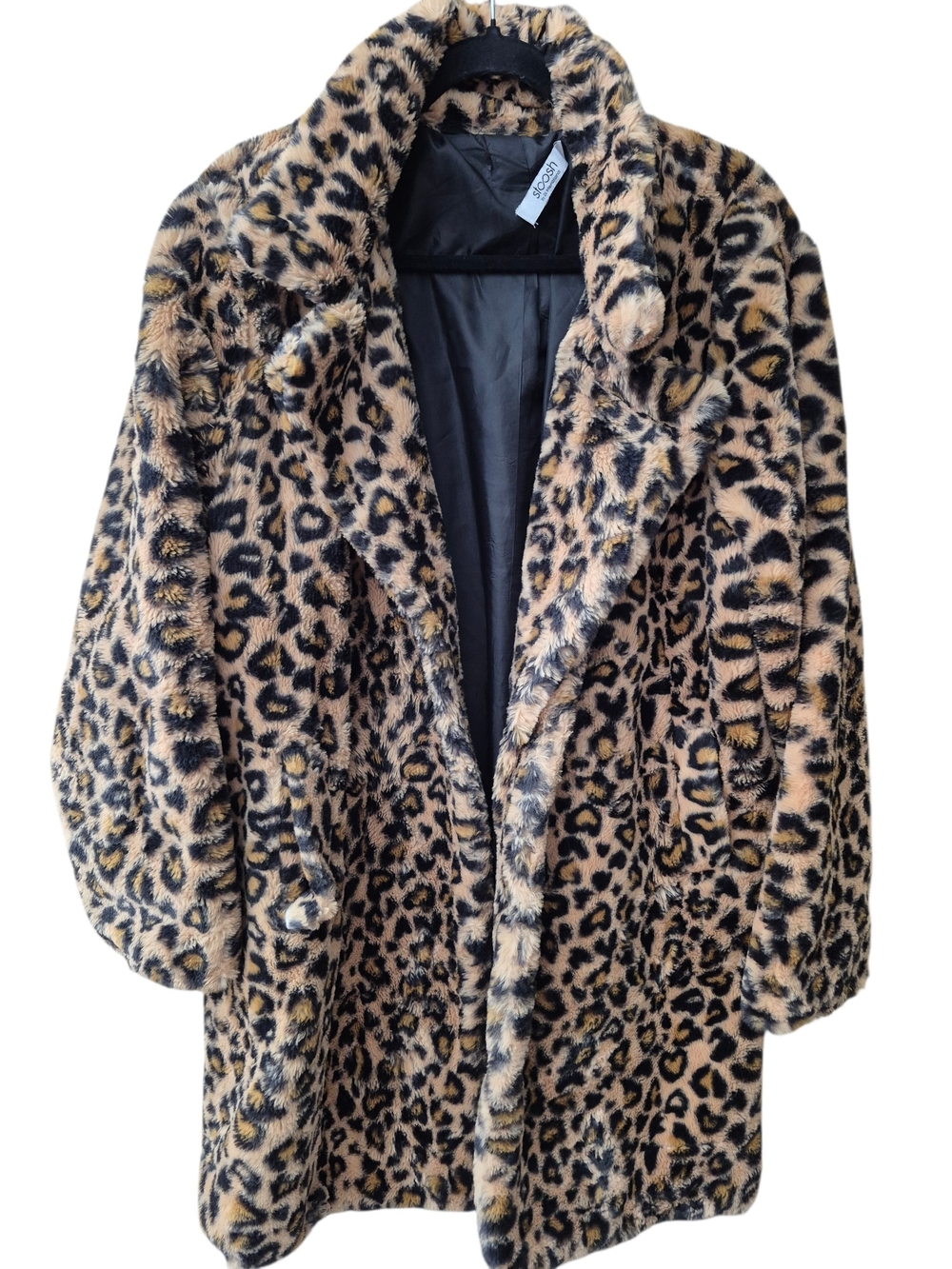 💕Stoosh Leopard Print Faux Fur Teddy Jacket💕